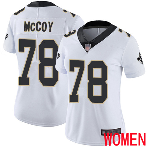 New Orleans Saints Limited White Women Erik McCoy Road Jersey NFL Football #78 Vapor Untouchable Jersey